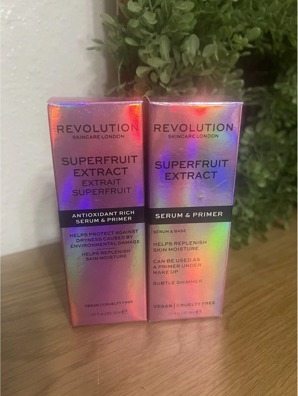 Revolution Skincare Serum Primer superfruit moisture spa 2 pk new sealed $70